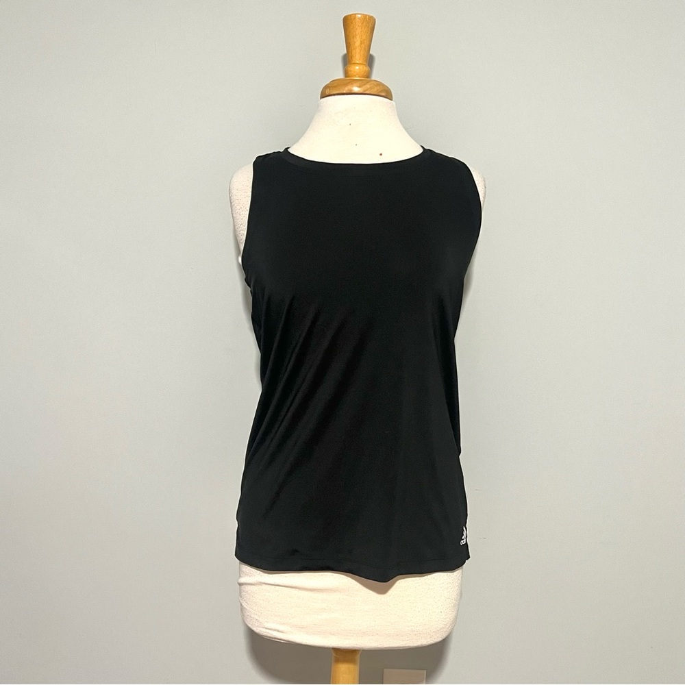 Adidas Aeroready Black Racerback Workout Tank Top Size M Fitness Athletic sporty